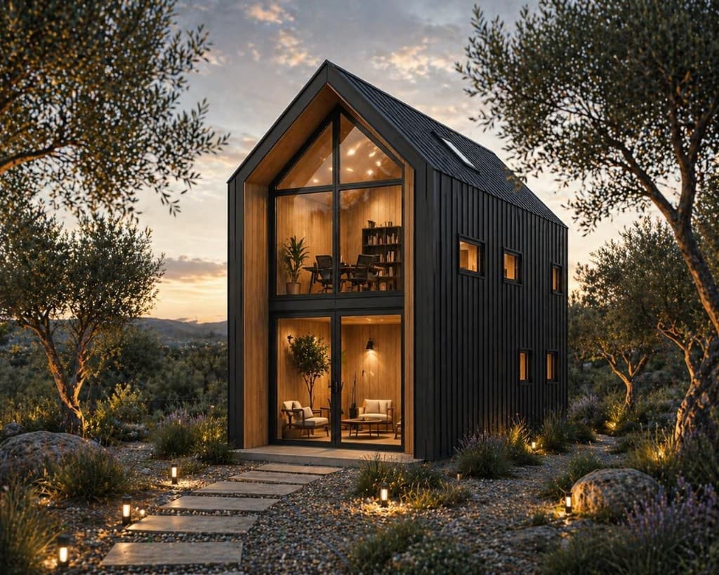 Exterior — black cladding